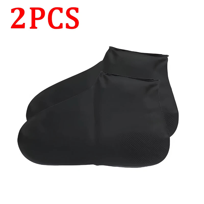 Silicone Waterproof Shoe Covers, Upgrade Reusable Washable Resistant Outdoor Rainy Overshoes Protection Boots Rain Non-Slip