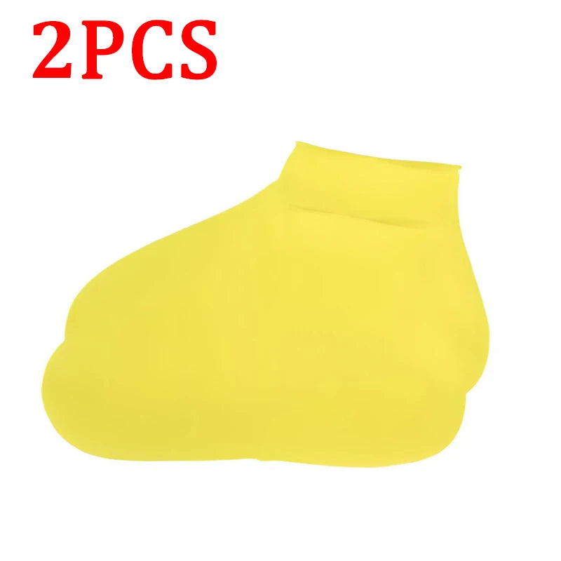 Silicone Waterproof Shoe Covers, Upgrade Reusable Washable Resistant Outdoor Rainy Overshoes Protection Boots Rain Non-Slip