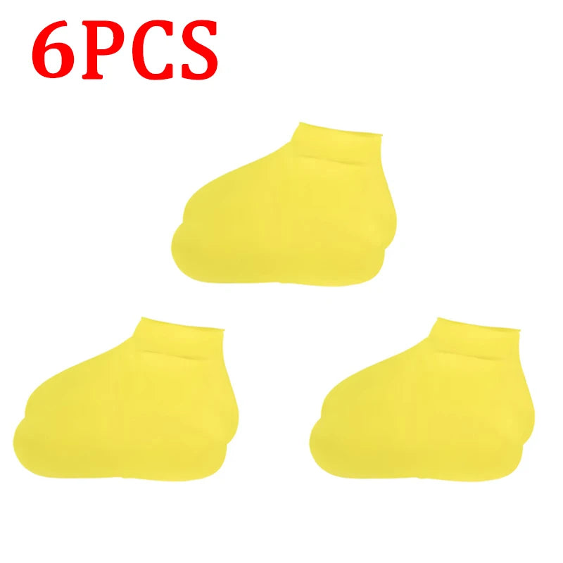 Silicone Waterproof Shoe Covers, Upgrade Reusable Washable Resistant Outdoor Rainy Overshoes Protection Boots Rain Non-Slip