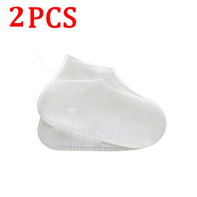 Silicone Waterproof Shoe Covers, Upgrade Reusable Washable Resistant Outdoor Rainy Overshoes Protection Boots Rain Non-Slip